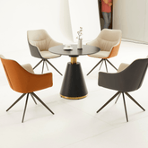 OT05 Luxury Office Sintered Stone Round Coffee Side Table - Gavisco Office Furniture